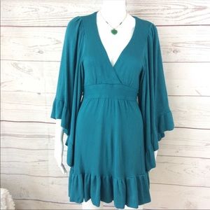 Bell sleeve dress